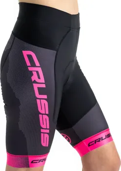 Cyklistické kalhoty CRUSSIS CSW-069 černé/růžové