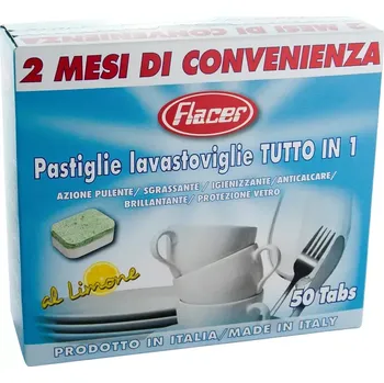 Tablety do myčky na nádobí FLACER all in one 50ks