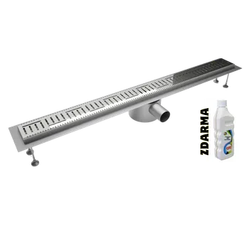 Odvodňovací žlab SPD Firmor Sprchový nerezový žlab Classic 90 + krycí rošt V0280-090 Zdarma čistící prostředek do koupelny