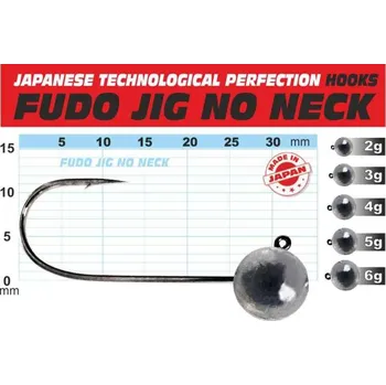 Rybářský háček Fudo JIG bez nálitku 1 balení 5ks 2g