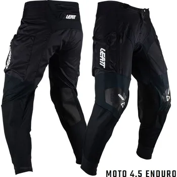Moto kalhoty enduro kalhoty LEATT Moto 4.5 Enduro Pant Black Velikost: 32