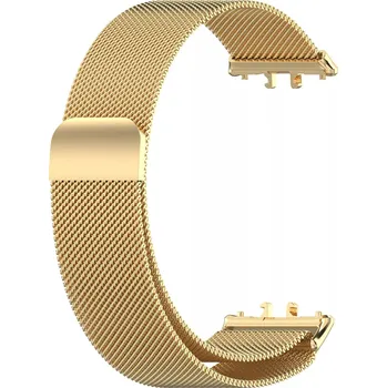 Příslušenství k chytrým hodinkám Milánský Kovový Pásek Na Samsung Galaxy Fit 3 Barva: Zlatá