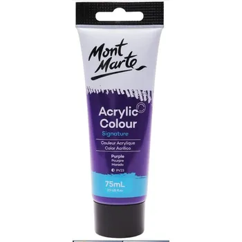 Vodová barva MontMarte Mont Marte akrylová barva,75ml, fialová (Purple), tuba