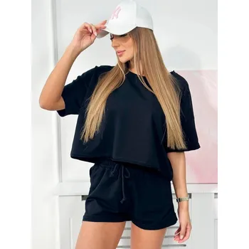 Dámský kostýmek Dámský komplet 9460 v černé barvě , VELIKOST UNI ( XS, S, M )