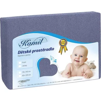 Prostěradlo veratex Dětské jersey prostěradlo šedá 70x140 cm