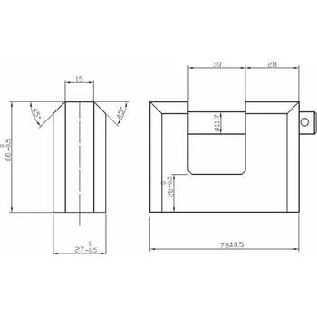 Visací zámek Visací zámek Wushi HBX980, 80 x 60 mm