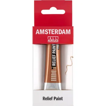 Speciální výtvarná barva Amsterdam All Acrylics Relief Paint 20 ml, bronzová