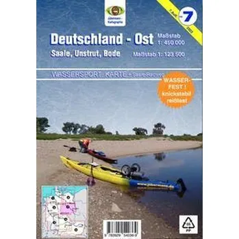 Wassersport-Wanderkarte 07. Deutschland Ost für Kanu- und Rudersport - Jübermann, Erhard
