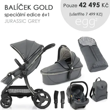 Kočárek Egg Egg2 set 6v1 2022 Barva: Jurassie Grey