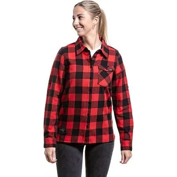 Dámská košile Meatfly dámská košile Olivia 2.0 Premium Red | Červená | Velikost XS | 100% bavlna