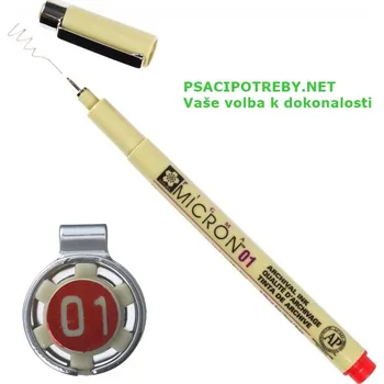 sakura xsdk0119 Technické pero Pigma Micron 01/0.25mm - Červené