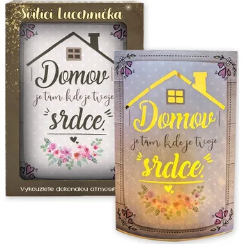 Svítící dekorace lucerna Domov