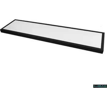 LED panel Černý LED panel přisazený obdélník 60W, 4800LM, 230V, IP20, denní bílá 4500K (barva neutrální bílá 4500K)