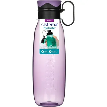 Láhev SISTEMA Lahev na vodu TRAVERSE FLIP 650 ml, fialová