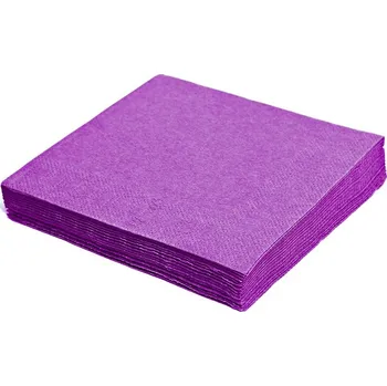 Papírový kapesník Ubrousky 2vr. 33x33 1/4 fialová 250ks