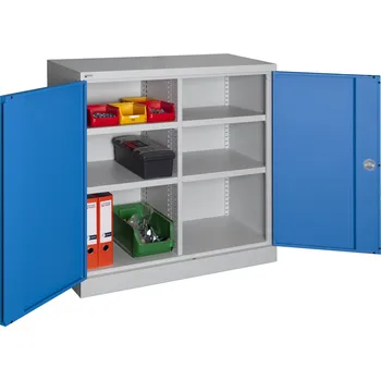 Skříňka na nářadí Dílenská skříň policová 1000 x 1000 x 450 mm, 4 police