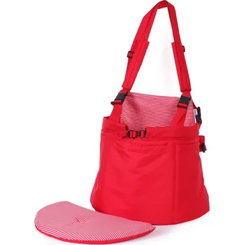 Psí batoh Iridog Batoh na psa 2v1 SKIPPIE no.4 červený s proužky v34 x d44 x š26 cm