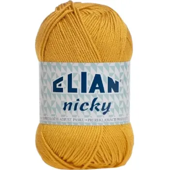 Příze Pletací příze Elian Nicky 6686 - žlutá
