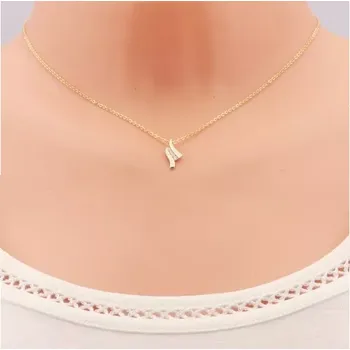 Přívěsek Přívěsek ve žlutém zlatě 585 - glazované bílé vlnky, linie čirých zirkonků