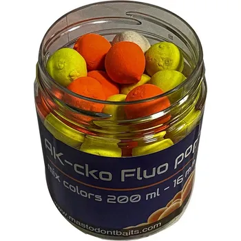 Boilies Mastodont Baits Fluo Pop-Up Boilies AK-cko 16mm 200ml