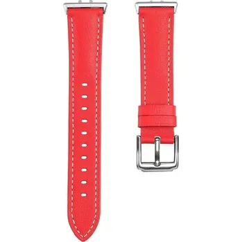 Ostatní příslušenství k chytrým hodinkám eses Kožený řemínek pro Samsung Galaxy Fit 3 - Červený
