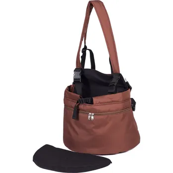 Psí batoh Iridog Batoh na psa 2v1 ZIPPY no.2 hnědý s černou v26 x d32 x š20 cm