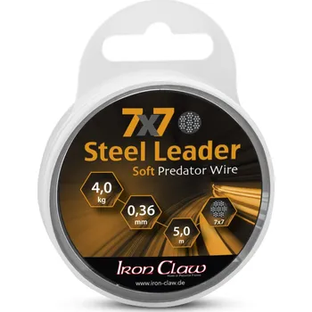 Iron Claw ocelové lanko 7x7, 6 kg