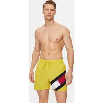 Pánské plavky Tommy Hilfiger Plavecké šortky UM0UM02048 Žlutá Slim Fit L