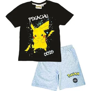 Dívčí pyžamo PYŽAMO POKÉMON (černo - šedé) Velikost: 6