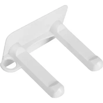 Péče o vlasy Držák na fén kovový / plastový - styl 4 bílá