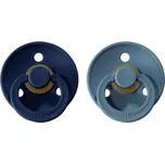 BIBS Colour Dudlíky z Přírodního kaučuku 2ks vel.2 Barva: Deep Space / Petrol