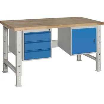 Dílenský stůl Dílenský stůl PROFI stavitelný 150 cm, kontejnery Z3+D1