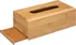 Zásobník na papírové ručníky a ubrousky HT-24501603 box na kapesníky bambusový 25 x 13 x 8 cm hnědý