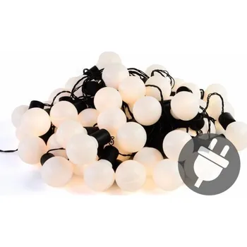 Venkovní osvětlení Zahradní led osvětlení kuličky 50 ks, teple bílé led, voděodolné, 25 m