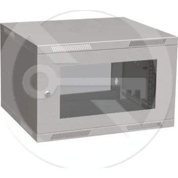 Rozvaděč SOLARIX Rozvaděč nástěnný skládaný SENSA LITE 6U 450mm, dveře sklo, RAL 7035, SENSA-L-6U-545-11-G 83000101