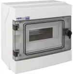 Rozvaděč RH-8 NEO pro fotovoltaiku plast. / IP65 / 1000V DC / 500V AC / 1x8 nástěnný / průhledné dveře