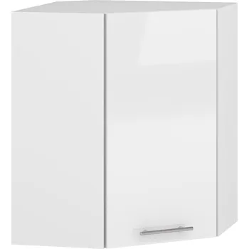 HALMAR Horní rohová skříňka VERONA 24 (60 x 72 cm) bílý lesk