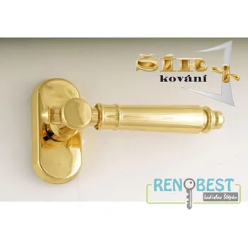 Okenní klika ŠÍR KOVÁNÍ Okenní kování EVA pro Eurookno a balkónové Eurodveře mosaz