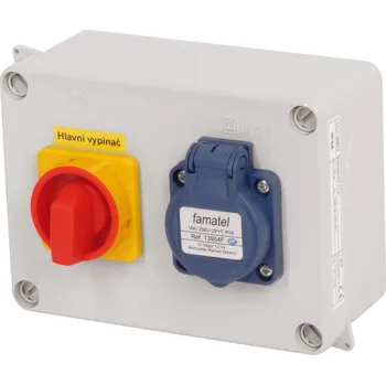 Rozvaděč FAMATEL Skříň 30612 1x zás.230V/16A/3p vyp. IP54 30612