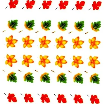 Vodoobtisky - podzimní lístky barevné