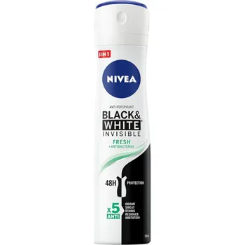NIVEA Black & White Invisible Fresh Antiperspirant pro ženy ve spreji 150 ml