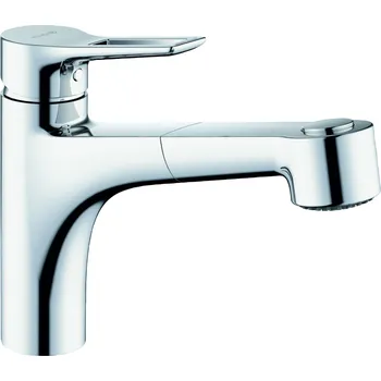 Vodovodní baterie Kludi MIX - dřezová páková baterie, výsuvná sprcha 329410562