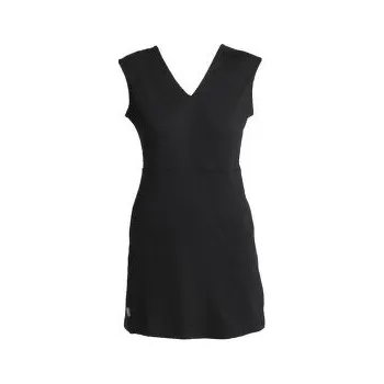Dámské šaty Icebreaker Merino 200 Granary Sleeveless V Neck Women Black černá M