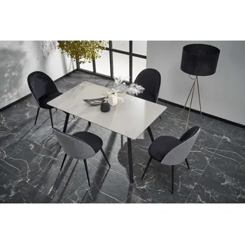 Jídelní stůl HALMAR Jídelní stůl BALROG 2 světle šedá / černá