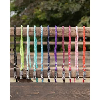 Vodítko pro koně QHP 2 m s panik karabinou červená