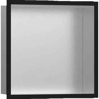 Koupelnový nábytek XtraStoris Individual - výklenek do stěny s designovým rámem 300/300/100, matná černá 56097670