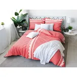 XPOSE® Krepové povlečení APOLENA - červené 140x200 cm, 70x90 cm, Krep + Prodloužená možnost vrácení zboží do 50 dnů