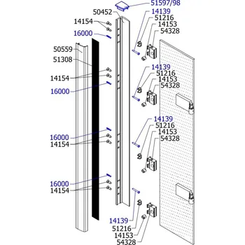 Nástěnná lišta ke sprchovému koutu PUR P3P - aluchrom 50559