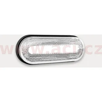 Přídavný světlomet poziční světlo LED oválné bílé (126x51 mm) s odrazkou, s držákem v zadní části
