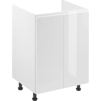 Kuchyňská skříňka GALA D60Z dřezová dvoudveřová dolní skříňka kuchyň Aspen Barva dvířek: Bílá lesk